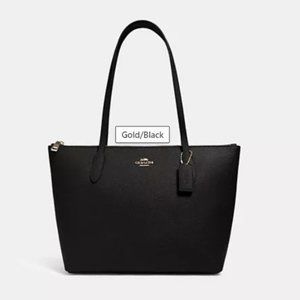 COACH ZIP TOP TOTE